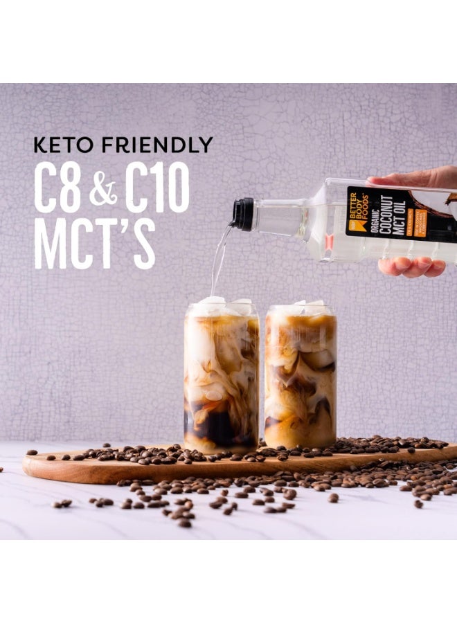 BetterBody Foods Organic Coconut MCT Oil 16.9oz - Energy Boosting- Keto-Friendly - C8 & C10 - Gluten Free - 500ML - Image 4